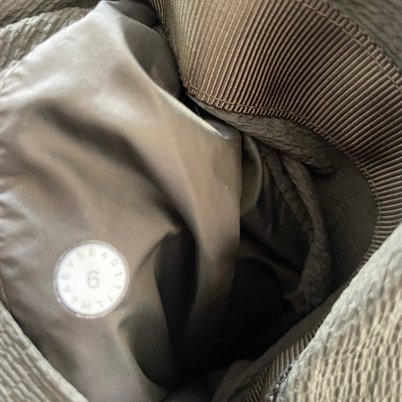 Lululemon Non-Stop Bomber 6 *Reversible Dark Olive Quilt Puffer Coat #W4AEVS - Picture 7 of 7